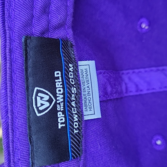 Deep purple Clemson baseball cap w embroidered orange paw - Picture 9 of 14